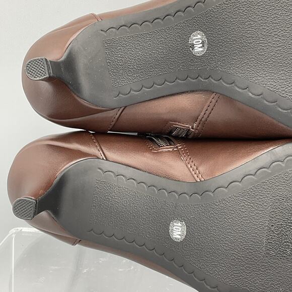 NEW Charter Club Women’s Ulyssa Pointed Toe Stiletto Dress Booties Brown Sz 10M - Picture 9 of 10